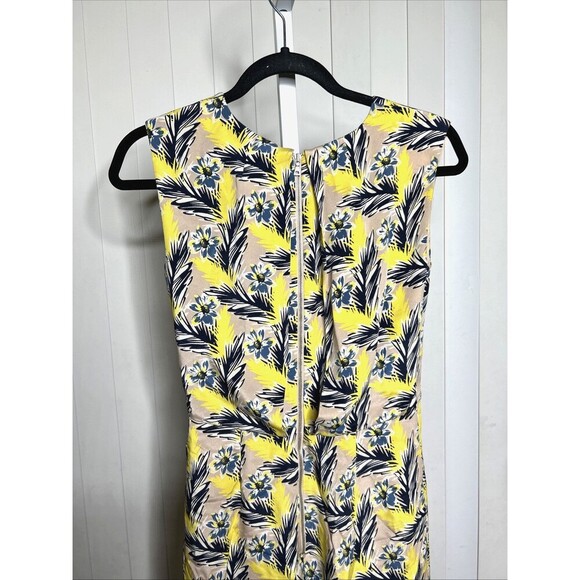 J. Crew Silk Dress Shift Sleeveless Preppy Metal Zip Side Slits Elegant Size 00 - Picture 7 of 9